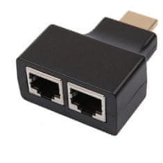 Northix 2x HDMI na RJ45 Dual Port Extender do 30m 