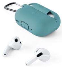 EPICO Silikonski ovitek za Airpods Pro 2 s karabinom - zelen, 9911101500004