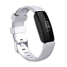 BStrap Silicone pašček za Fitbit Inspire 2, silver