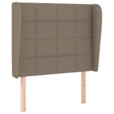 Vidaxl Box spring postelja z vzmetnico taupe 100x200 cm blago