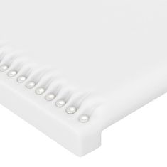 Vidaxl LED posteljno vzglavje belo 203x16x78/88 cm umetno usnje