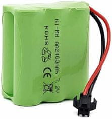 YUNIQUE GREEN-CLEAN 7.2V 2400mAh RC NiMH Baterija z USB polnilnim kablom in 2P SM priključkom, za RC Car RC Tank RC Boats