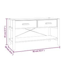 Vidaxl TV omarica bela 82x38x45 cm inženirski les