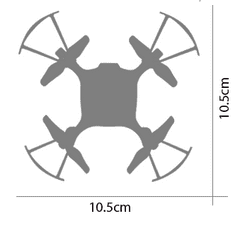 Syma Syma X20-S (2,4 GHz, žiroskop, doseg do 20 m, 10,5 cm) - črna