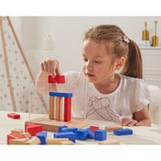 Viga Toys 3D Montessori igra z lesenimi gradniki