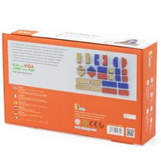 Viga Toys 3D Montessori igra z lesenimi gradniki