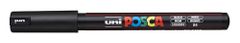 Uni-ball POSCA akrilni marker - črn 0,7 mm