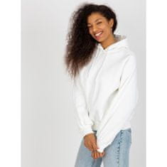 Ex moda Ženski pulover s potiskom na hrbtu in kapuco NETTA bele barve EM-BL-622.60_392371 Univerzalni
