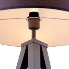 Teamson Versanora Romanza Grey Tripod talna svetilka s sivim odtenkom