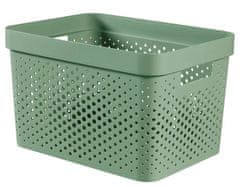 Curver Škatla za shranjevanje Infinity recycled, perforirana, 17l, zelena