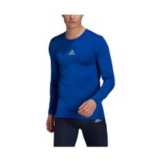 Adidas Majice obutev za trening modra S Techfit Compression