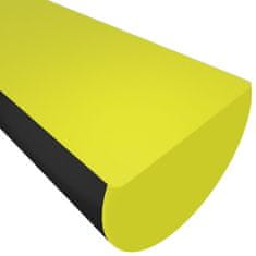 Vidaxl Kotna zaščita rumena in črna 4x3x100 cm PU