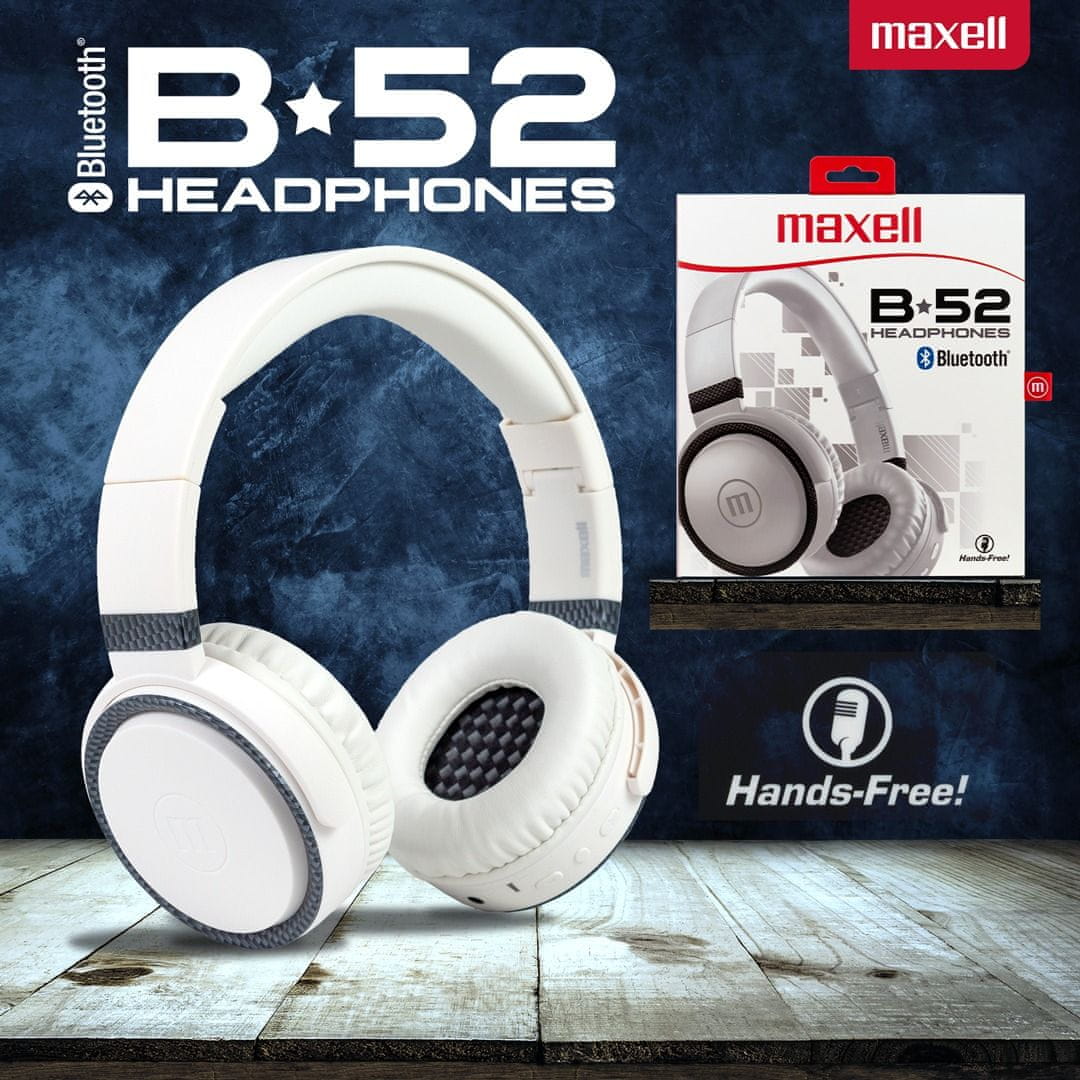 Maxell Slu alke B52 BT BLUETOOTH bele mimovrste