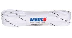 Merco Multipack 8pcs PHW-12 voščene bele vezalke za drsalke 270 cm