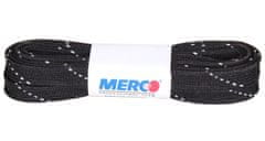 Merco Multipack 8pcs PHW-12 voščene vezalke za drsalke črne 310 cm