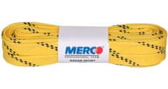 Merco Multipack 8pcs PHW-12 drsalne vezalke z voskom, rumene 270 cm