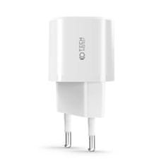 Tech-protect C20W polnilnik USB / USB-C 20W QC PD, bela