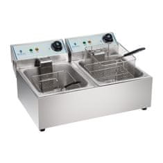 Royal Catering Električni dvojni cvrtnik 2x5L