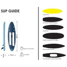 Gymrex SUP napihljiva plavalna deska z dodatki Balance Line 135 kg modra