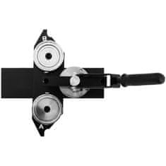 Uniprodo Stroj za zatiče za gumbe komplet 100 kosov premera 58 mm črne barve