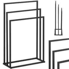 NEW Stojalo za brisače STAL 55 x 21,5 x 84 cm temno siva