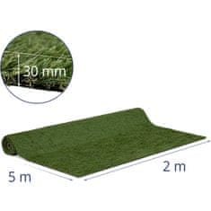 Noah Umetna trava za balkon teraso mehka 30 mm 14/10 cm 200 x 500 cm