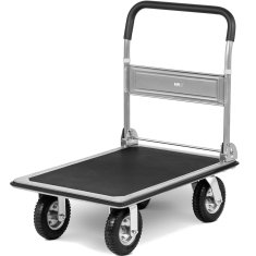 MSW Ročni voziček s ploščadjo za shranjevanje, zložljiv na 1 stran do 300 kg 80 x 60 cm