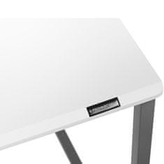 Noah Industrijska računalniška miza s kovinskim okvirjem 120 x 60 cm belo-siva