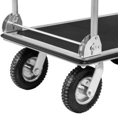MSW Ročni voziček s ploščadjo za shranjevanje, zložljiv na 1 stran do 300 kg 80 x 60 cm