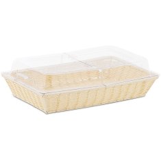 Royal Catering Košara s pokrovom za prikazovanje sadja v bifeju 530 x 328 x 140 mm