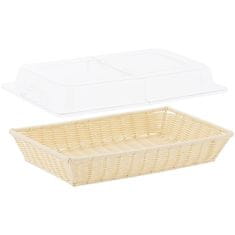 Royal Catering Košara s pokrovom za prikazovanje sadja v bifeju 530 x 328 x 140 mm