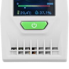 Miramarket Merilnik vlažnosti ogljikovega dioksida CO2 z datumom in časom 0,1-100% -10-60C