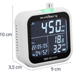 Miramarket Merilnik temperature in vlage ogljikovega dioksida CO2 z datumom in časom 1-99% -20-60C