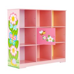 Teamson Fantazijska polja - Pohištvo za igrače -Magic Garden Adjustable Cube Bookshelf