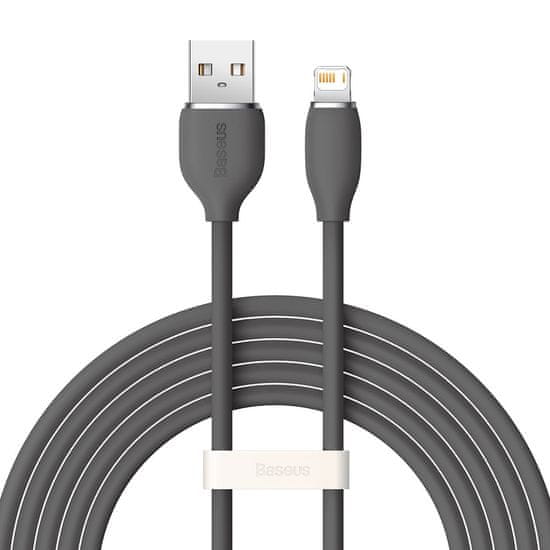 BASEUS kabel USB - Lightning 2.4A dolžine 2 m Jelly Liquid Silica Gel - črn