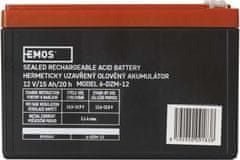 Emos Vlečna svinčevo-kislinska baterija brez vzdrževanja. 12 V/15 Ah, faston 6,3 mm
