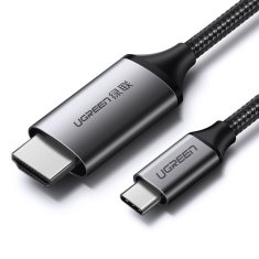 Ugreen kabel HDMI - USB Type C 4K 60 Hz 1,5 m črno-siv (MM142 50570)