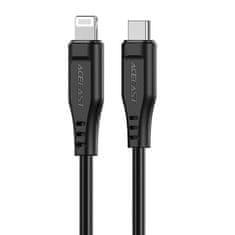 AceFast Kabel USB MFI C3-01, USB-C do Lightning, 30 W, 1,2 m (črn)