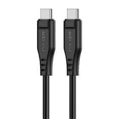 AceFast Kabel USB-C na USB-C C3-03 1,2 m (črn)