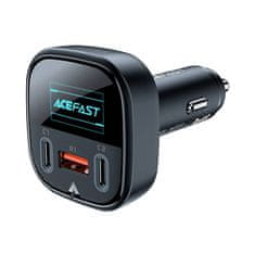 AceFast B5 avtopolnilec, 101 W, 2x USB-C + USB, OLED (črn)