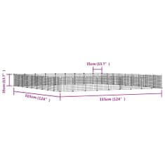 Vidaxl Ograda za hišne ljubljenčke s 36 paneli črna 35x35 cm jeklo
