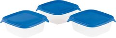 Curver Set posod za shranjevanje Fresh&Go, 3 x 0,8l, transparent modra