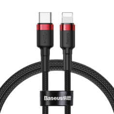 BASEUS Baseus Cafule Cable Type-C to iP PD 18W 1m Red+Black