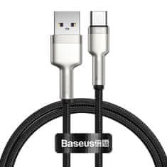 BASEUS Kabel USB na USB-C Baseus Cafule, 66 W, 1 m (črn)