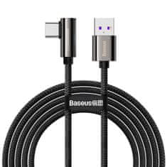 BASEUS Kotni kabel USB na USB-C Baseus Legend Series, 66 W, 2 m (črn)