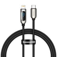 BASEUS Kabel USB-C do Lightning Baseus Display, PD, 20W, 1m (črn)