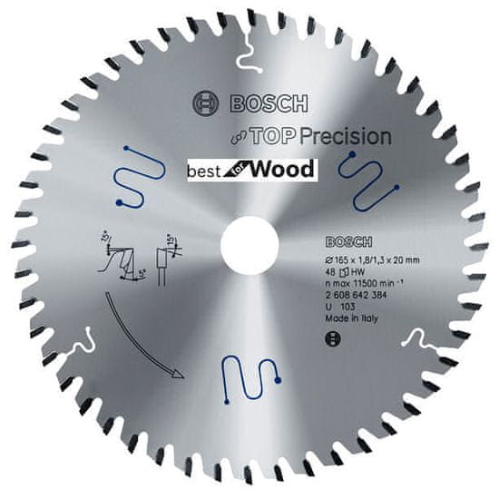 shumee BOSCH ŽAGA DISK TOP WOOD 165x20x48 z