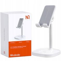 Mcdodo MCDODO INDUKCIJSKI POLNILEC 2V1 STOJALO/PODSTAVEK ZA TELEFON CH-0530