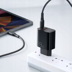 Mcdodo Mcdodo Polnilec Za Telefon, Hitri, Usb, Usb-C, 33 W, Priložen Kabel, 60 W, Črn