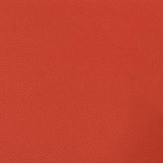 Vidaxl Stenski paneli 12 kosov rdeči 60x15 cm umetno usnje 1,08 m²